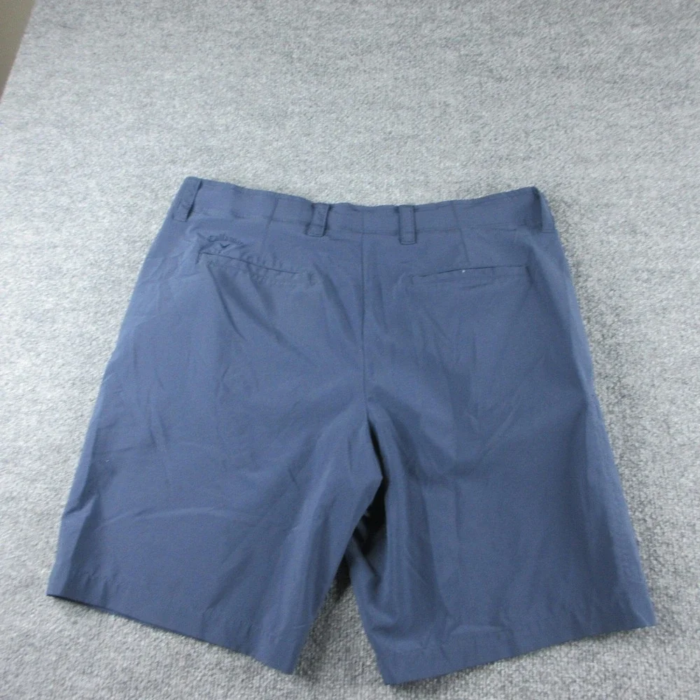 Callaway Golf Chino Shorts Mens 36 Blue Microfiber 10 Inseam Stretch Pockets